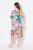 Ulla Popken 836746 Abito midi a fiori con volant Azzurro - Vestiti midi - Abiti midi taglie comode