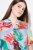 Ulla Popken 836746 Abito midi a fiori con volant Azzurro - Vestiti midi - Abiti midi taglie comode