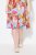 Ulla Popken 836746 Abito midi a fiori con volant Azzurro - Vestiti midi - Abiti midi taglie comode