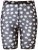 Ulla Popken 836803 Pantaloncini anti-sfregamento a fiori Nero - Pantaloncini anti-sfregamento - 