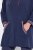 Ulla Popken 837190 Poncho lounge con cappuccio Viola scuro - Pigiami/Loungewear - 