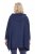 Ulla Popken 837190 Poncho lounge con cappuccio Viola scuro - Pigiami/Loungewear - 