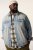 STHUGE 837222 Giacca di jeans con taschini Azzurro - Giubbotti - Giubbotti Uomo Taglie Forti