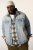 STHUGE 837222 Giacca di jeans con taschini Azzurro - Giubbotti - Giubbotti Uomo Taglie Forti