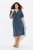 Ulla Popken 837403 Abito in jersey a maniche corte Blu scuro - Abiti in jersey - 
