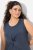 Ulla Popken 837874 Abito in jersey senza maniche Blu scuro - Abiti in jersey - 