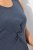 Ulla Popken 837874 Abito in jersey senza maniche Blu scuro - Abiti in jersey - 