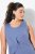 Ulla Popken 837874 Abito in jersey senza maniche Blu - Abiti in jersey - 