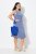 Ulla Popken 837874 Abito in jersey senza maniche Blu - Abiti in jersey - 