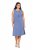 Ulla Popken 837874 Abito in jersey senza maniche Blu - Abiti in jersey - 