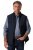 Boston Park 877 Gilet con collo alto e zip Blu scuro - Giubbotti - Giubbotti Uomo Taglie Forti