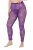 Ulla Popken 837935 Collant senza piede fantasia Viola - Collant & calzini - 