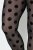 Ulla Popken 837949 Collant senza piede fantasia Nero - Collant & calzini - 