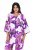Ulla Popken 838105 Cardigan aperto da annodare Viola - Cardigan - Cardigan da donna taglie forti