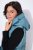 Ulla Popken 838435 Gilet lungo trapuntato stampato Verde grigio - Gilet - 