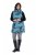 Ulla Popken 838435 Gilet lungo trapuntato stampato Verde grigio - Gilet - 