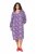 Ulla Popken 838839 Abito chemisier fantasia Petrolio - Vestiti midi - Abiti midi taglie comode