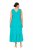 Ulla Popken 839135 Abito lungo senza maniche Turchese - Vestiti maxi - Abiti maxi taglie forti