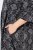 Ulla Popken 839518 Abito animalier con maniche a 3/4 Antracite - Vestiti maxi - Abiti maxi taglie forti