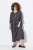 Ulla Popken 839518 Abito animalier con maniche a 3/4 Antracite - Vestiti maxi - Abiti maxi taglie forti