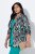 Ulla Popken 839961 Blazer fantasia in misto lino Nero - Blazer - Blazer Taglie Forti da Donna