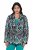 Ulla Popken 839961 Blazer fantasia in misto lino Nero - Blazer - Blazer Taglie Forti da Donna