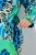 Ulla Popken 840024 Giacca antipioggia animalier Verde menta - Abbigliamento antipioggia - 
