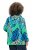 Ulla Popken 840024 Giacca antipioggia animalier Verde menta - Abbigliamento antipioggia - 