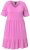 Ulla Popken 840115 Abito in jersey a maniche corte Rosa - Abiti in jersey - 