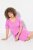 Ulla Popken 840115 Abito in jersey a maniche corte Rosa - Abiti in jersey - 