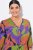 Ulla Popken 841034 Abito fantasia con maniche a 3/4 Blu scuro - Vestiti maxi - Abiti maxi taglie forti