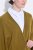 Ulla Popken 841117 Poncho in maglia oversize con strass Verde oliva - Poncho e mantelle - 