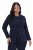 Ulla Popken 841163 Blazer in jersey jacquard Blu scuro - Blazer - Blazer Taglie Forti da Donna