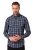 JP1880 Checked Shirt Long Sleeve Kent Collar Anthracite - Camicie - Camicie Taglie Forti Uomo