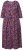 Ulla Popken 841219 Abito lungo a fiori Viola scuro - Vestiti maxi - Abiti maxi taglie forti
