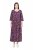 Ulla Popken 841219 Abito lungo a fiori Viola scuro - Vestiti maxi - Abiti maxi taglie forti