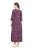Ulla Popken 841219 Abito lungo a fiori Viola scuro - Vestiti maxi - Abiti maxi taglie forti