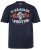 JP1880 T-Shirt Short Sleeve Chest Print Navy - Magliette - Magliette Uomo Taglie Forti