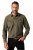 JP1880 Denim Shirt Long Sleeve Olive Green - Camicie - Camicie Taglie Forti Uomo