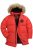 JP1880 Parka Quilted Faux Fur Hood Red - Giubbotti - Giubbotti Uomo Taglie Forti