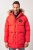JP1880 Parka Quilted Faux Fur Hood Red - Giubbotti - Giubbotti Uomo Taglie Forti