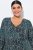 Ulla Popken 841839 Abito in jersey animalier con maniche a 3/4 Verde scuro - Vestiti midi - Abiti midi taglie comode