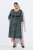 Ulla Popken 841839 Abito in jersey animalier con maniche a 3/4 Verde scuro - Vestiti midi - Abiti midi taglie comode