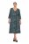Ulla Popken 841839 Abito in jersey animalier con maniche a 3/4 Verde scuro - Vestiti midi - Abiti midi taglie comode