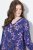 Ulla Popken 841873 Abito midi a fiori Blu scuro - Vestiti midi - Abiti midi taglie comode