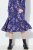 Ulla Popken 841873 Abito midi a fiori Blu scuro - Vestiti midi - Abiti midi taglie comode