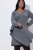 Ulla Popken 841941 Abito in maglia a maniche lunghe Grigio melange - Abiti in maglia - 