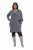 Ulla Popken 841941 Abito in maglia a maniche lunghe Grigio melange - Abiti in maglia - 