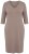 Ulla Popken 841952 Abito in felpa con scollo a V Marrone chiaro - Abiti - Vestiti per tutte le taglie
