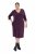 Ulla Popken 841952 Abito in felpa con maniche a 3/4 Prugna - Vestiti midi - Abiti midi taglie comode